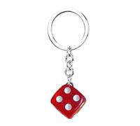 Dice Keychains - 3D Cube Elegant Resin Pendant Handbag Backpack Cool Fashion Accessory for Women Men Teens Adults Teen Handbag Teen, Se référer à la description, Resin, No gem