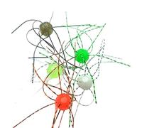 Dice Lure | 5 Pieces Portable Fishing Lure, Lightweight Replacement Lure Kit for Sea and Freshwater Fishing for Beginners Targeting Golden Crappie Lake Trout and Lake