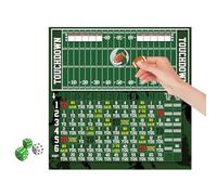Dice Match - Score Keeper Activity, Tabletop Activity with Boys Girls, Dice Tossing with Family Fun, Reusable Board, Night Play, Skill Based Football for Friends Children Party Game