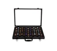 Dice Palace (Single-sided Display with Black Casing) - 2in1 Dice Display & Storage Case Storing Dice Sets & Collections DND Dice Pathfinder Call of Cthulu Metal Stone Resin Dice Bag Box Metal Case