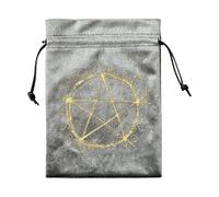 Dice Pouch Soft Rune, Portable Storage Velvet, 13x18cm Drawstring Bag Utility, Jewelry Game Tokens Items Party Favor Classroom Rewards Tarot Accessories, for Women Men Teens Daily Safe Stylish Use