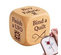 Dice Quilt - 1.97 x 1.97 x 1.97 Inches Funny Tasks Quilts Selecter | Funny Inspiration Tool for Men Women Lovers Sewing Family Gathering Party School Stocking Stumper