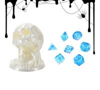Dice Roller - 3D Printing Skull Dice Rolling Tower,Tabletop Holder Board Storage for Home Desk Living Room Travel Classroom Men Women Adults Kids Family