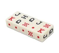 Dice Set, 1.6 X 1.6 X 1.6cm, 20Pcs Plastic 6 Sided Dice Spanish For Games Such As Board Games And Digital Teaching Situations, Yellow