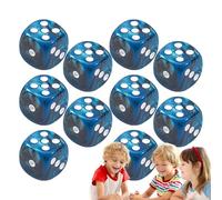 Dice Set - Acrylic Dice Set with 6 Sides, Lightweight Multifunctional Board Game Accessories for Entertainment, Family Parties, Bar Evenings and Game Evenings