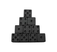 dice set Dice Set 7Pcs Black RPG Dice Multi-sided Dice Set D4 D6 D8 D10 12 D20suitable for Club Party DIY Board Game Supplies colored dice(10pcs black)