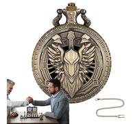 Dice Set - Pocket watch case dice, Metal role playing game set, Travel board games tabletop toy | For family camping trips