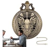 Dice Set - Retro Pocket Watch Case | Game Accessories Role Playing Family Entertainment | Metal Dices Collection With Unique Shell Storage For Travel Friends Board Toy Lovers Gift