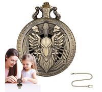 Dice Set With Pocket Watch Shell - 5.8x4.6cm Pocket Watch Dice, 7X Game Dices With Retro Watchh Case, Travel Board Games For Men Women, Role Playing Board Game Accessories