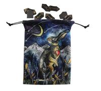 Dice Storage Bag | Portable Jewelry Organizer Pouch for Stone Double-Sided Divination Bag | Tarot Game, Drawstring Gift for Tarot Enthusiasts, Witches, Magicians