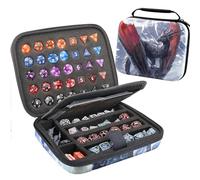 Dice Storage Case Dice Bag Dice throne dnd dice tray dice holder dnd dice storage dice case Multifunctional storage Organizer Role Playing Game for Rpg Table Game (B)