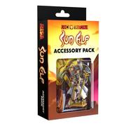 Dice Throne | Dice Throne Sun Elf Accessory Pack | Painted Miniature, Acrylic Tokens, 50 Card Sleeves And Bonus Cards | 1+ Players | 20-40 Minutes