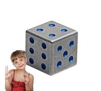 Dice Titanium Alloy Six Sided Games for Board Games | Stylish Grey Game Dice, Interactive Toy Activity, Party Fun, Social Collection, Tools