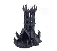 Dice Tower Obsidian Fortress DND RPG Tabletop Gaming Accessory - 25+ Colours - Blue - 4x