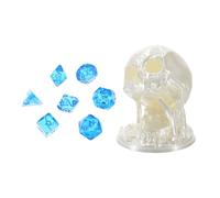 Dice Tray and Storage - 3D Printing Skull Dice Rolling Tower - Tabletop Holder Board Storage for Home Desk Living Room Travel Classroom Men Women Adults Kids Family