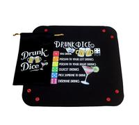 Dice Tray | Folding Interactive Fun - Parties Game Dice | for Women Men Adults Teens Competition Traveling Eisure Entertainment Home Bar