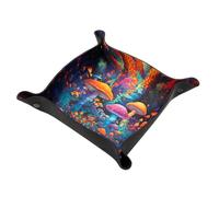 Dice Tray For Tabletop Games and RPG - Wonder Book, Roll Player, Ashes Reborn - Land of Mushrooms