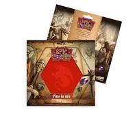 Dice tray - Red Dragon - 19 x 19 cm - Velvet and Leather