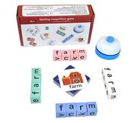 Dice Word Game Set, Board Game, Dice Word Game Brain Exercise Game, for 1-5 Players, Kids Educational Spelling Game for English Vocabulary Building And Early Childhood Development