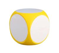 Dice Write On/Wipe Off, Portable Cleanable Game Cubes for Classroom Teaching Outside Kids Toy