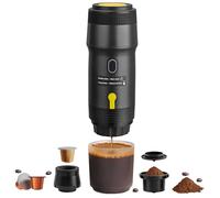 Diceaynico Portable Espresso Maker with Intelligent Anti-Dry Burn,25Bar Self-Heating 7Min Electric Mini Coffee Maker,compatible with NS/DG Capsules & Ground Coffee for Travel,RV,Office & Home