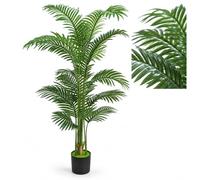 diceevil 180cm Tall Fake Areca Palm in Pot, Maintenance-Free Floor Plant | Artificial plants indoor, 6FT palm tree in pot, adjustable branches, faux tropical décor for living rooms and offices