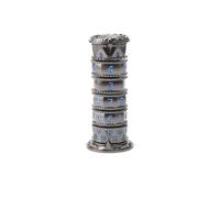 diceevil Pagoda Dice Spinner, Metal D&D Unique Roulette Dice for DND, 7 in 1 D&D Dice Warhammer 40K, Pathfinder, Sci-Fi, War, Crime Theme Tabletop Games