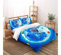 DICENOT Hot Air Balloon Quilt Cover Comforter Cover 2 Pieces Ultra Soft Microfiber for Kids Boys Girls Teens with Zipper Closure King（220x240cm）