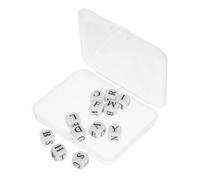 Dices Creative Crossword Games Alphabet Letter Tiles with Case for Family Gatherings Camping and Travel Fun Educational Spelling Game for Adults