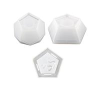 Dices Shape Container Silicone Mold Epoxy Resin Mold Storage Box Tool Plaster Making Supplies Nonstick Epoxy Resin Molds Rectangle Keychain Jewelry for Beginners Unique