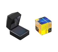 Dichroic X Cubes Glass Optical Light Refractions Cubes Multicolor Optical for Photography Beams Splitting Colorful Light Display Photographic Accessories