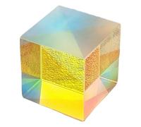 Dichroic X Cubes Glass Optical Light Refractions Cubes Multicolor Optical for Photography Beams Splitting Colorful Light Display Photographic Accessories
