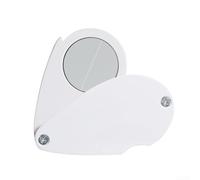 Dichroscope, Portable Aluminum Alloy Magnifying Glass, Pleochroism Identification Tool, 21mm Lens for Gemstone Analysis, Professional Jewelers(White)