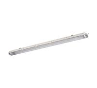 DICHT 4LED PI Grey Waterproof Light Fitting 2x G13/T8 36W IP65