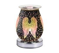 DICIMI 3D Angel Wing Wax Warmer with Night Light, Electric Aroma Oil Burner, 3 Heat Settings, Flameless Wax Melter for Home & Gifts