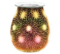 DICIMI Electric Wax Burner - 3D Glass Wax Melt Burner with Adjustable Heat, Safe Flameless Aroma Lamp for Home & Office, Works with Wax Melts & Oils, CE/UKCA Certified Gift