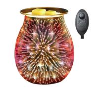 DICIMI Electric Wax Burner, Candle Warmer Lamp with Timer & Dimmer, 3D Holographic Night Light, Flameless Wax Melt Burner for Home, Office