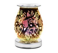 DICIMI Electric Wax Melt Burner - 3D Heart & LOVE Design Wax Warmer, Touch Control Oil Burner with 3 Heat Settings, UK-Friendly Flameless Melter for Wax Melts, Gifts for Her (Heart Shape)