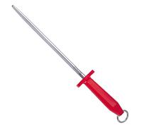 DICK 10" Smooth Polished German Made Knife Sharpening Steel - Red