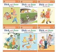 Dick and Jane Level 1 Readers - Complete Set of 6 Children's Books Ages 3-5