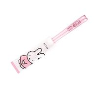 Dick Bruna 490583 Miffy Clear Chopsticks 9.1 inches (23 cm) Miffy Cotton, Light Pink, Made in Japan