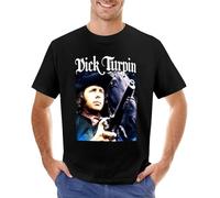 Dick Turpin T-Shirt Vintage Clothes Custom t Shirts Design Your own Short Sleeve tee Mens Vintage t Shirts Black