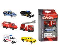 Dickie 212057261 Emergency Toy Truck S.O.S. 3 Pieces Vehicle Set Police, fire Engine, Ambulance, (Assorted Model)