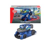 Dickie Rescue Hybrids Police Trooper - Electric blue and white police trooper vehicle accurately scaled to 1:64, 12cm, Clear