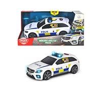 Dickie Toys 203716018033 - German Mercedes-AMG E43 Police Car with Sound, Light and Folding Tailgate - 30 cm, from 3 Years, Includes Batteries