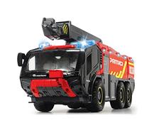 Dickie Toys 203719020 RC Airplane Fire Engine with 4 Channel Remote Control Panther 6x6 Rosenbauer Extendable Arm Light & Sound, Water Spray Function, Cabin with Interior, Storage Space, 62 cm, Red
