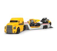 Dickie Toys Micro Builder Truck with Work Vehicles for Ages 3 Years and Up