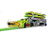 Dickie Toys Stack and Store Car Transporter with Space for 36 Vehicles Green