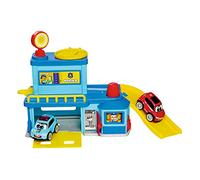 Dickie Toys 204116002 ABC Station Headquarters-with Two Police Cars for Babies and Toddlers from 12 Months, with Ramp and Functions, Multicoloured