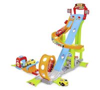 Dickie Toys ABC - Jays Jump N Fun Tower (66 x 72 x 64 cm) - Car Race Track from 1 Year with Looping, Ski Jump & 2 Toy Cars, Toy Highway for Babies and Children from 12 Months